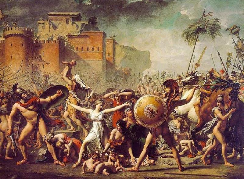 Jacques-Louis David The Sabine Women Germany oil painting art